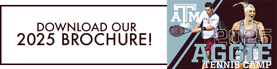 Download the 2025 Aggie Tennis Camp brochure.